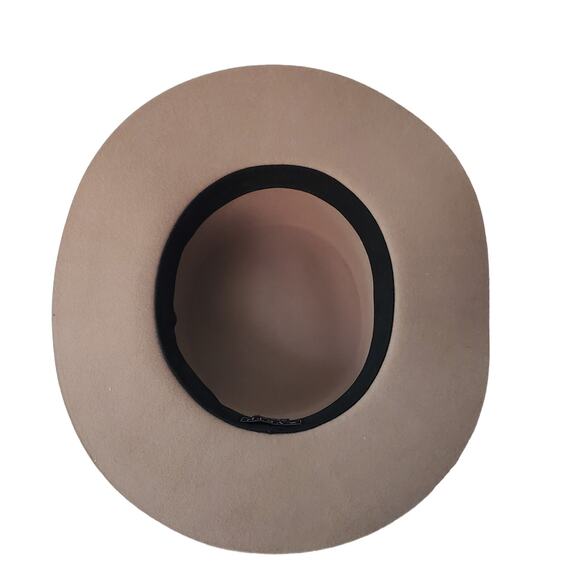 Wyeth Wool Felt Hat Cowgirl Cowboy Nashville Taupe OSFM - Picture 6 of 12